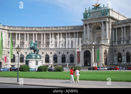 Hofburg Palast Komplex, Heldenplatz, Wien, Wein, Republik Österreich Stockfoto