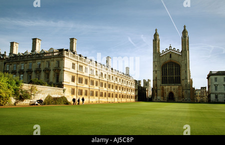 Kings College Chapel und Old Court, Clare College, Cambridge University, von hinten, Cambridge UK Stockfoto