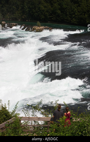 Wasserfall Rheinfall Schaffhausen Schweiz Juli 2006 Stockfoto