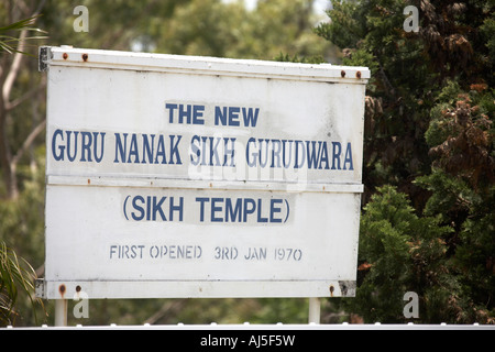 Der neue Guru Nanak Sikh Gurdwara Tempel in Woolgoolga in der Nähe von Coffs Harbour in New South Wales NSW Australia Stockfoto