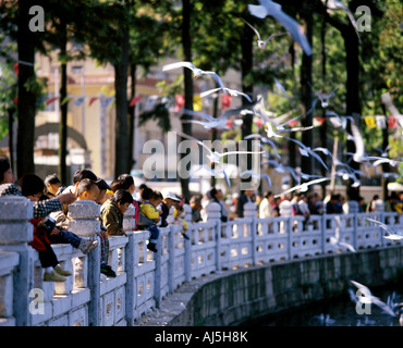 Promenade, Kunming, China Stockfoto