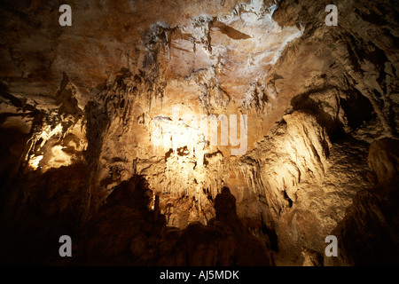 Stalagmiten und Stalaktiten in Chifley Höhle am Jenolan Caves in Blue Mountains New South Wales NSW Australia Stockfoto