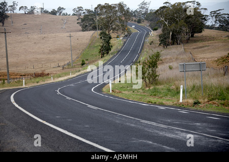 Straße mit Biegungen in Latiums der Blue Mountains New South Wales NSW Australia Stockfoto