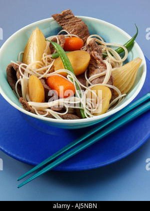 Eine Schüssel mit japanischen Rindfleisch Niku jyaga Stockfoto