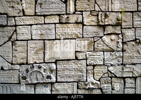 Jüdische Grabsteine Remuh Friedhof Klagemauer Kazimierz alte jüdische Viertel Krakau nur zu redaktionellen Zwecken Stockfoto