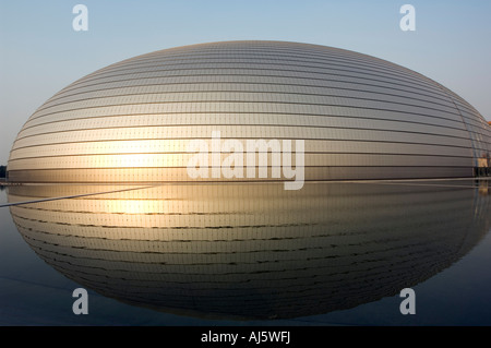 Die nationale Theater Oper Peking China auch bekannt als The Egg entworfen vom französischen Architekten eröffnet 25. September 2007 Stockfoto