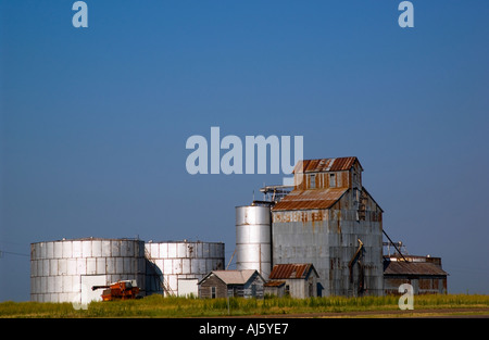 Stock Foto von Korn Lagerplätze oder Silo OK USA Stockfoto