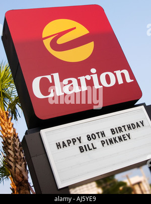 Das Clarion Sign Bill Pinkney 80. Geburtstag Columbia South Carolina, USA Stockfoto