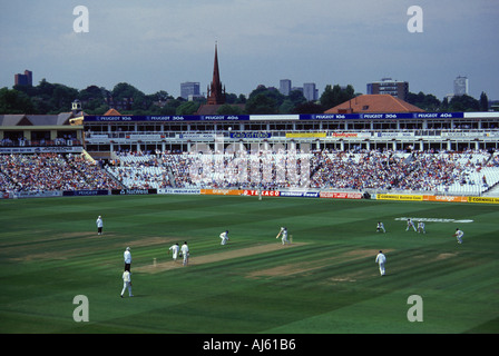 ENGLAND SPIELT INDIEN IM ERSTEN TESTSPIEL bei Edgbaston, Birmingham, England, 1996 Stockfoto