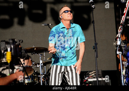 B-52s beim Lovebox Festival, Victoria Park, Hackney, London, Großbritannien Stockfoto