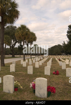 Nationalfriedhof Beaufort South Carolina Stockfoto