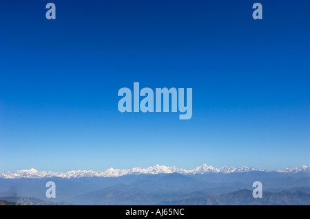 NAGARKOT HIMALAYA Resort Bergkette der Hügel Kathmandu Tal Vale Dale Glen Dell Asia Kathmandu NEPAL Anapurna-Reihe Stockfoto