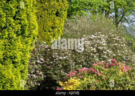 Gärten im Inverlochy Castle, Fort William, Schottland Stockfoto
