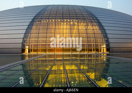 Die nationale Theater Oper Peking China auch bekannt als The Egg entworfen vom französischen Architekten eröffnet 25. September 2007 Stockfoto