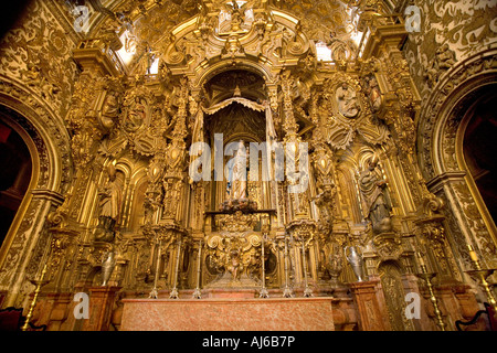 Eine aufwendige Golden verändern im Inneren der Kathedrale von Granada Kathedrale Spaniens Verkündigung Stockfoto