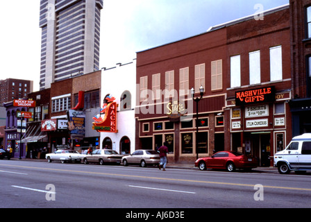 Broadway Nashville Tennesee USA Stockfoto