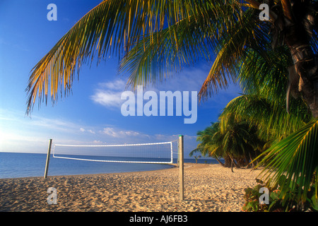 Tropical Beach-Volleyball-Platz auf der Insel Key West in Florida USA Stockfoto