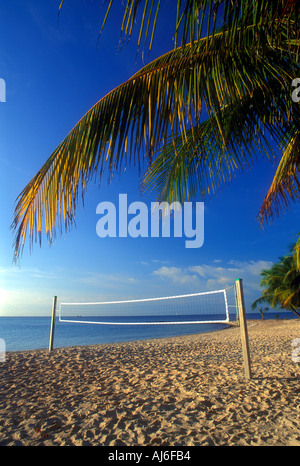 Tropical Beach-Volleyball-Platz auf der Insel Key West in Florida USA Stockfoto