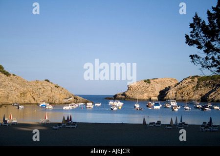 Spanien Ibiza die Bucht und den Strand von Calla Vedella Stockfoto