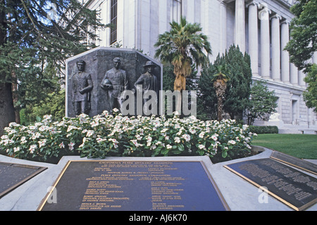 Kalifornien Sacramento Kalifornien Peace Officers Memorial in der Nähe von State Capitol building Stockfoto