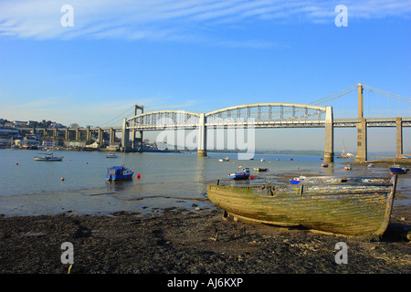 Royal Albert Bridge von St Beaudeux Stockfoto