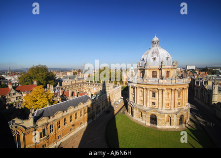 OXFORD die Radcliffe Camera und Brasenose College am Radcliffe Square Stockfoto