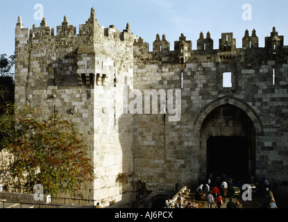 Damaskus-Tor, Jerusalem Stockfoto