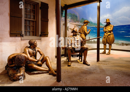 Schöne Displays erwarten die Besucher in die Sklaverei von Freiheit Ausstellungshalle in der National Underground Railroad Freedom Stockfoto