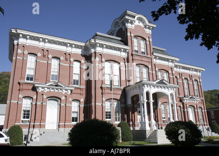 Pocono Poconos Mountains Pennsylvania, Honesdale, Wayne County Court House, Häuser, PA070923071 Stockfoto