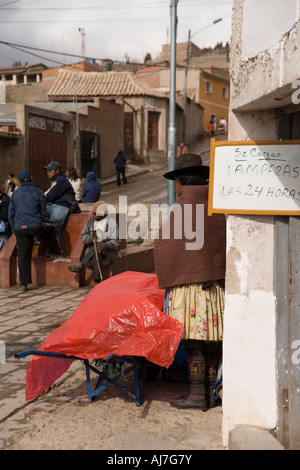 Die Bergleute Markt in Potosi, Bolivien Stockfoto