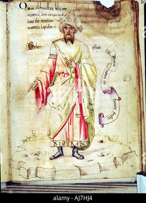 Jabir Ibn Hayyan, Abu Musa, arabischen Chemiker und Alchimisten. Artist: Unbekannt Stockfoto