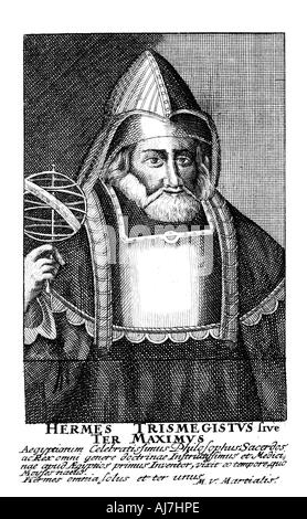 Hermes, der Ägyptischen, Alchemist, aus dem 17. Jahrhundert. Artist: Unbekannt Stockfoto