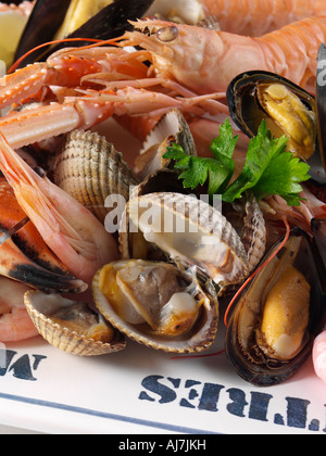 Französische Obst de mer Stockfoto