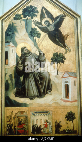 "Stigmatisierungs des Hl. Franziskus' 1300. Artist: Giotto Stockfoto