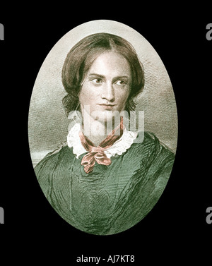 Charlotte Bronte, englischer Romancier, Mitte des 19. Jahrhunderts. Artist: Unbekannt Stockfoto