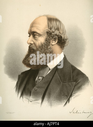 Robert Arthur Talbot Gascoyne-Cecil, 3 Marquis von Salisbury, britischer Staatsmann. Artist: Unbekannt Stockfoto