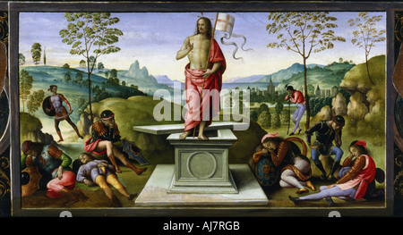 "Die Auferstehung Christi", 1495. Artist: Perugino Stockfoto