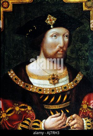 Heinrich VIII., König von England, c 1520 Artist: Anon Stockfoto