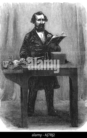 Charles Dickens (1812-70), englischer Schriftsteller und Journalist, Juli 1858. Artist: Unbekannt Stockfoto