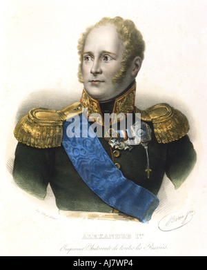 Alexander I, Zar von Russland, c 1801-1825. Artist: Unbekannt Stockfoto