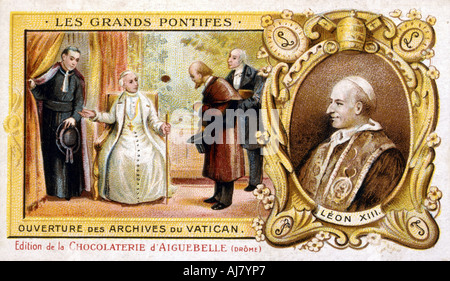 Papst Leo XIII., c 1883-1899. Artist: Unbekannt Stockfoto