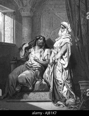 Samson und Delilah, 1866. Artist: Gustave Doré Stockfoto