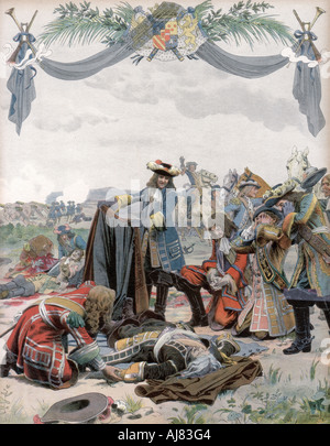 Tod von Henri, Vicomte de Turenne, französischer Soldat, 1675 (c) 1871-1940. Artist: Maurice Leloir Stockfoto