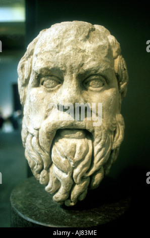 Sokrates, Griechischer Philosoph. Römische Kopie eines verloren gegangenen griechischen Original des c370 BC. Artist: Unbekannt Stockfoto