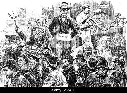 London Dockers Streik, September 1889. Artist: Unbekannt Stockfoto