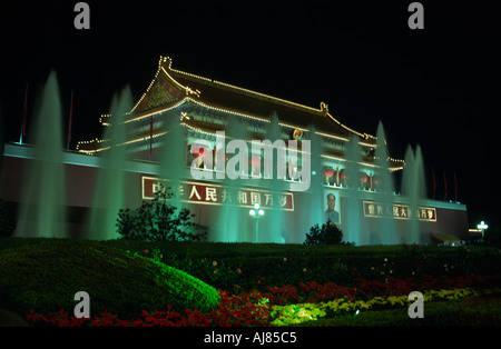 Herbstfest am Tor des himmlischen Friedens, dem Tiananmen-Platz, Peking, Volksrepublik China Stockfoto