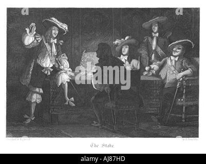 Szene aus alten St Paul's von William Harrison Ainsworth, 1855. Artist: John Franklin Stockfoto