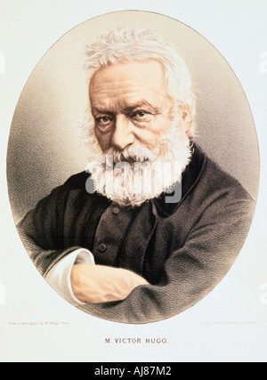 Victor Hugo, französischer Dichter, Dramatiker und Romancier, c 1880. Artist: Anon Stockfoto