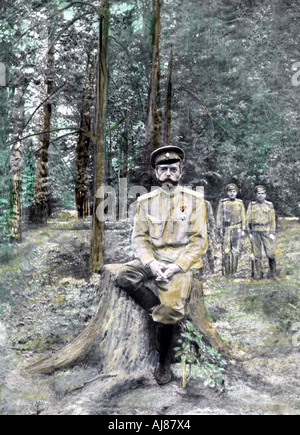 Zar Nikolaus II. von Russland im Exil in 1917. Artist: Unbekannt Stockfoto