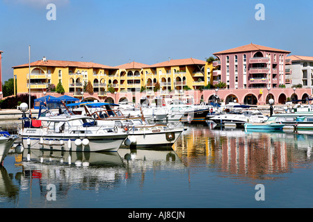 Hafen Ariane, Montpellier, Frankreich. Stockfoto